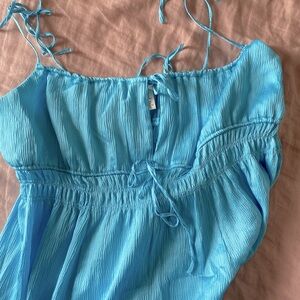 H&M Women’s Maxi Blue Dress with leg slit
